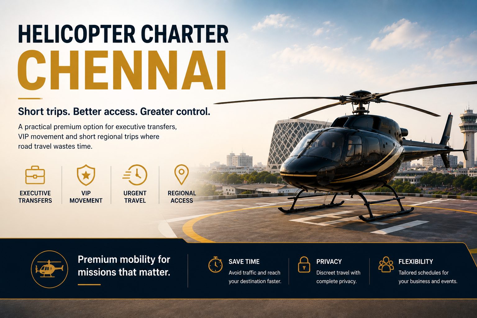Helicopter Charter in Chennai
